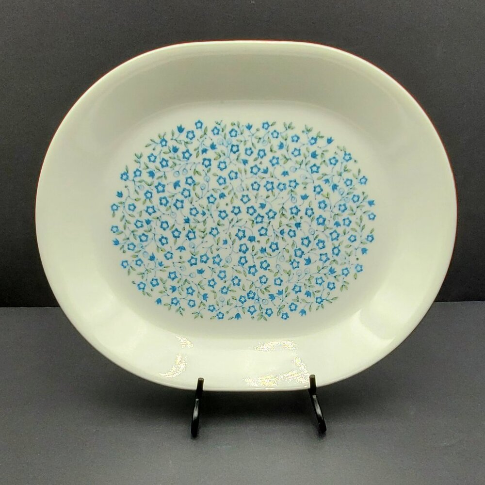 Corelle Blue Heather Platter Corning Blue Floral Oval Serving Plate